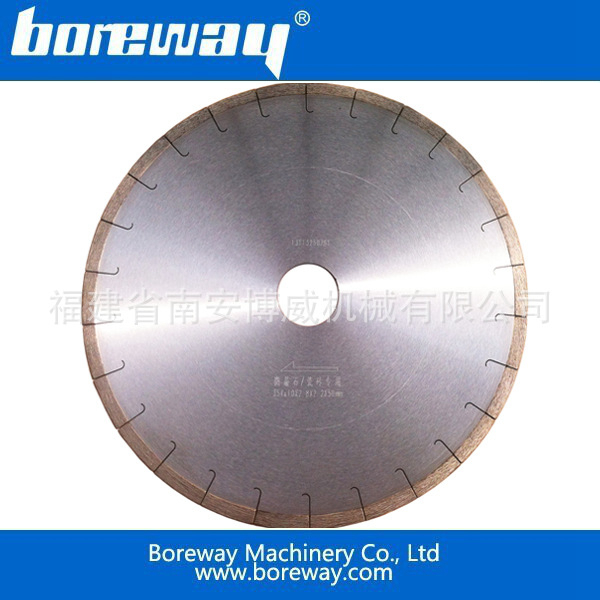 Fish hook diamond saw blade for microcrystal stone（silent disc）
