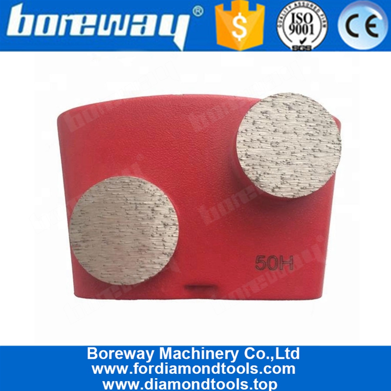Scarpe abrasive diamantate HTC per pavimenti in calcestruzzo e terrazzo