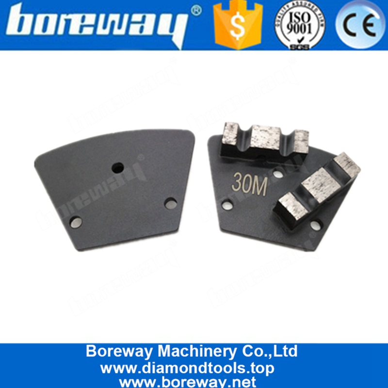 Outils de meulage de diamant trapézoïdal de retrait de revêtement de rendement élevé avec deux segments de M