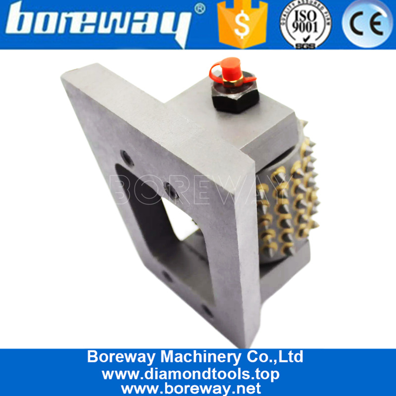 Horseshoe Frankfurt Type Bush Hammer Roller Rough Surface Tool For Granite