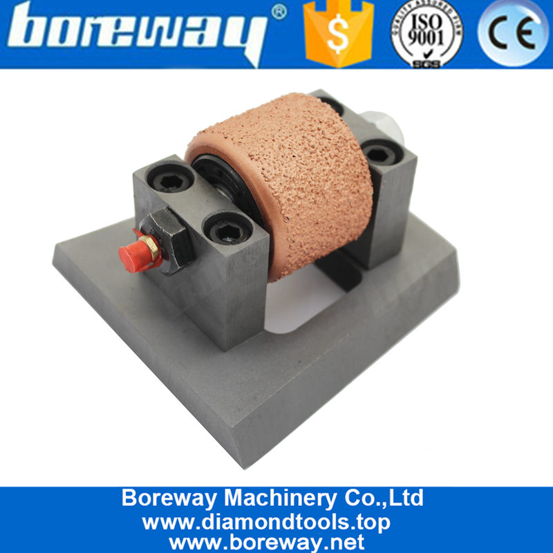 Horseshoe Type Vacuum Brazing Bush Hammer Roller With Base