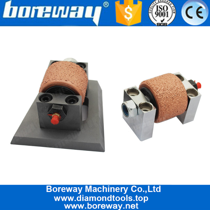 Horseshoe Type Vacuum Brazing Bush Hammer Roller With Base
