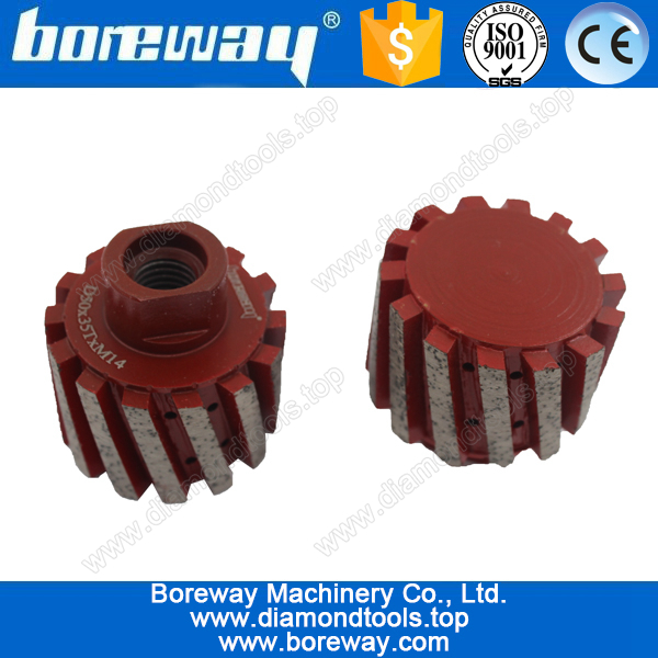 Горячее надувательство D50 * 45T * M14 сегментированные алмаз нулевой допуск шлифовальные круги для шлифования камня