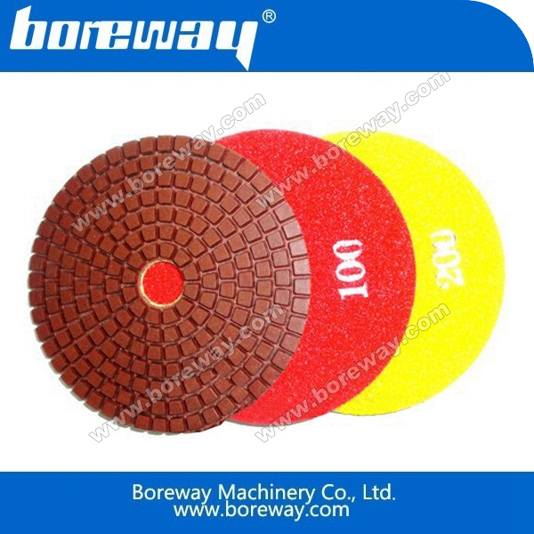 Metal powder diamond polishing pad