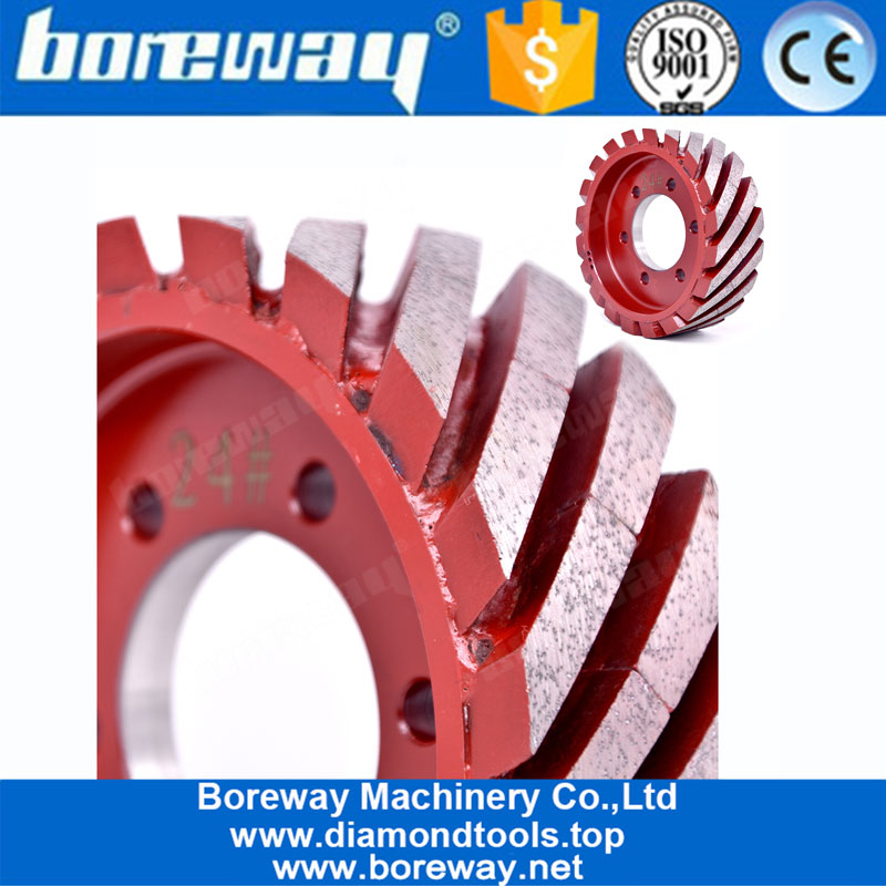 Fresado Herramientas de pulido Piedra de diamante Granito Cuarzo Calibración Rueda de perfilado para pulir Rodillo de calibración artificial Forma Boreway Fábrica