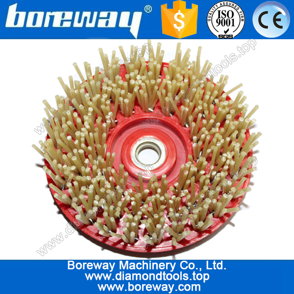 Round diamond antique grinding brush for stone