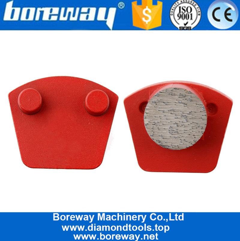 Single Round Segment Two Pins Floor Disc Metal Grinding Block For Werkmaster Floor Grinder