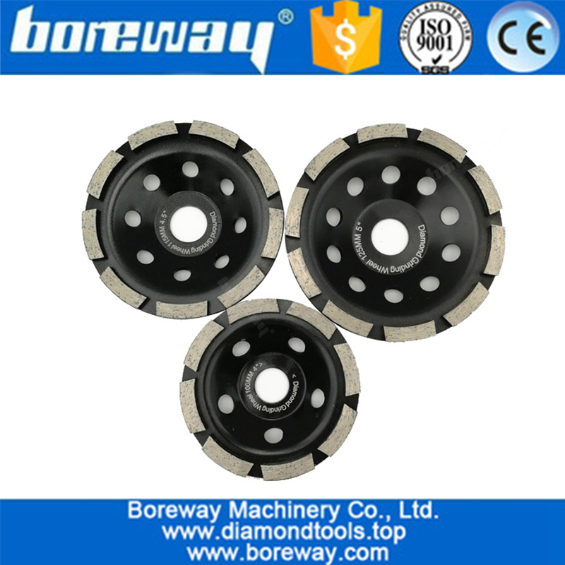 Single Row Segmented Diamond Grinding Cup Wheel For Concrete Masonry Granite Marble Grinding and  Polishing