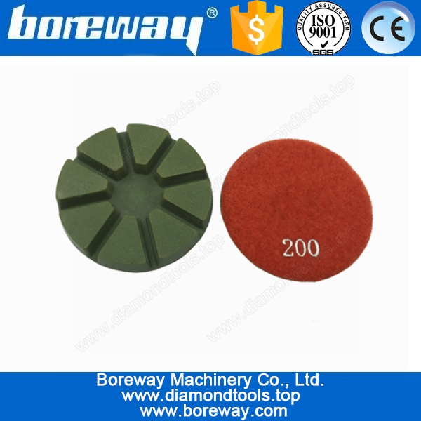 Fournir 3" coloré diamant ponçage Pad pour béton