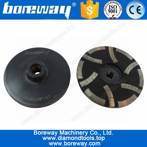 Supply 4" resin filled cup wheel grinding concrete