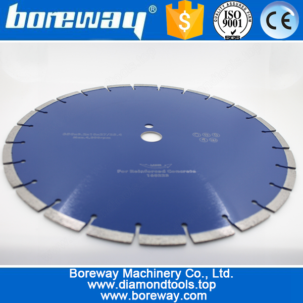 الصين توريد D350x3.2x10x27 (25.4mm) الماس القاطع المنشار بليد للخرسانة المسلحة الصانع