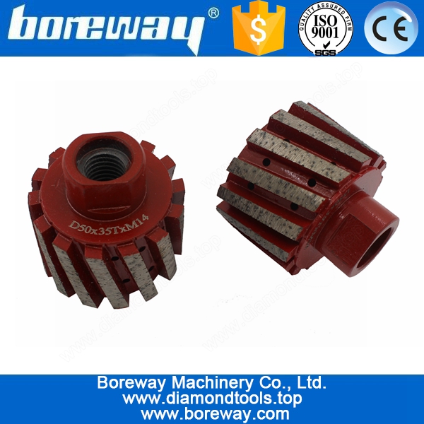 Fornecimento D50 * 35T * M14 Segmented Diamond abrasivo abrasivo para lavatório