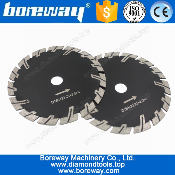 Supply Granite Cutting Saw Blade With T Shape Protection Segment D180*22.23mm*3.0*8