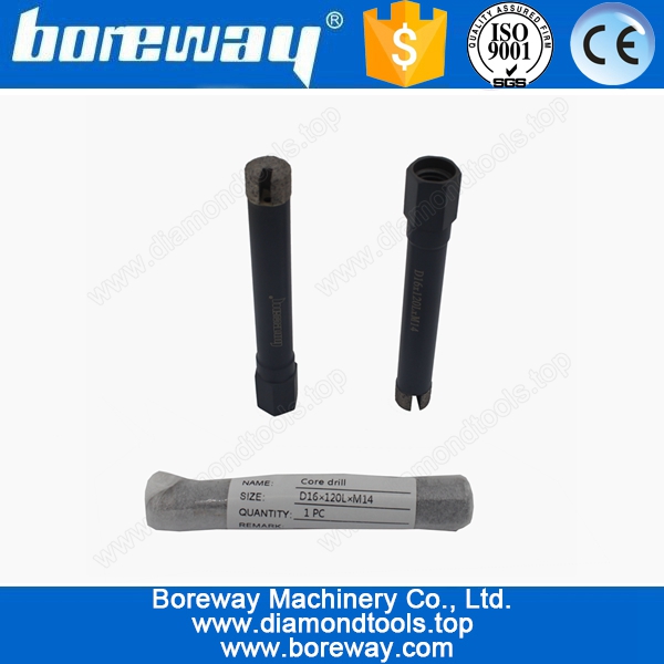 Supply Stone Diamond Core Drill Drill Pipe For Hand-held drilling Machine D16*120L*M14