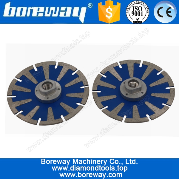 Supply T Shape Convex Diamond Cutting Saw Blade With Flange D125*M14