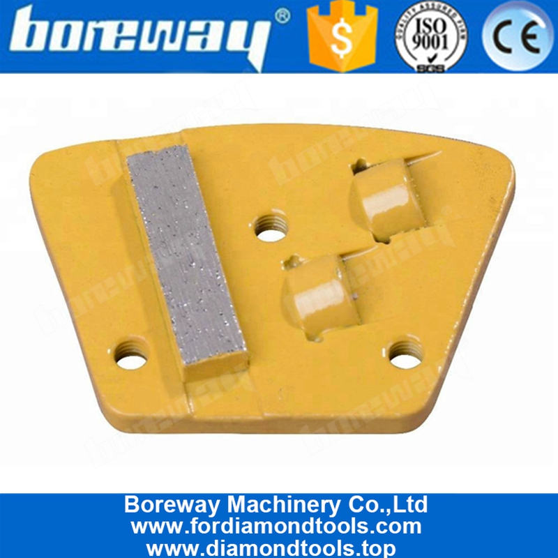 Трапецоидальный шлифовальный башмак диаманта 2 PCD для удаления покрытия пола