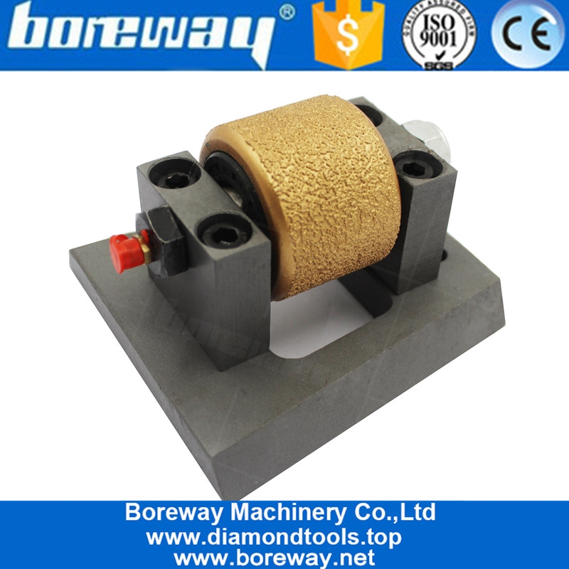 Vacuum Brazed Frankfurt Bush Hammer Diamond Grinding Roller For Concrete Finish