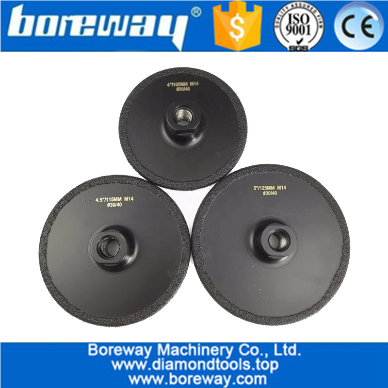 Vacuum Brazed diamond flat grinding wheel factory supply diamond grinding cup wheel for concrete and all stone