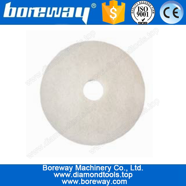 White polishing cleaning pad for stone and floor